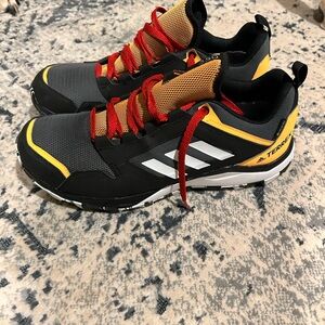 Adidas Terrex Black, Yellow, and Red Men's Athletic Shoes